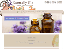 Tablet Screenshot of naturallyhis.com